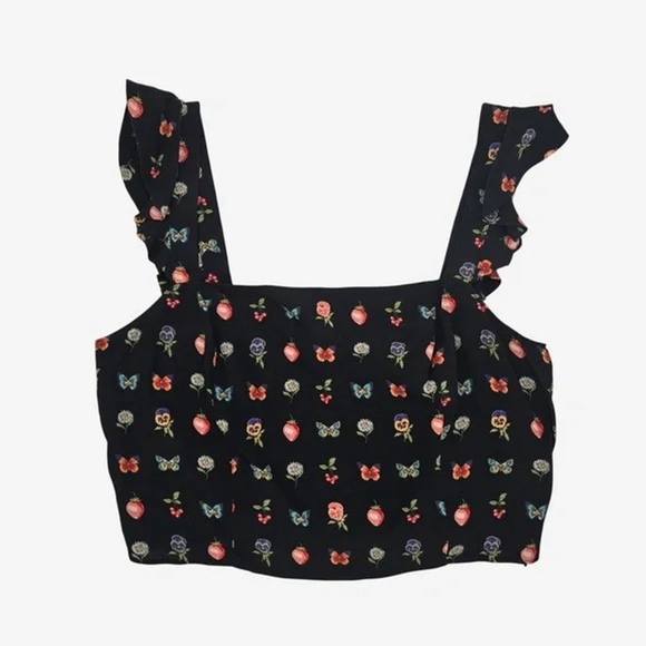 SOLD Paige Crop Top Womens Large - Picture 9 of 10